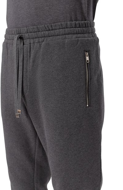 Хлопковые брюки DOLCE & GABBANA темно-серого цвета по цене 78450 руб., арт. G4ZCAT/G7JYX, фото 5 Хлопковые брюки DOLCE & GABBANA, арт. G4ZCAT/G7JYX, фото 5