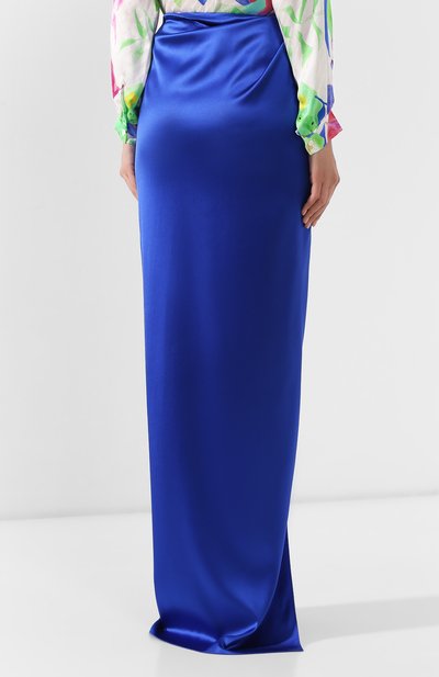 Юбка-макси BALENCIAGA синего цвета по цене 156500 руб., арт. 571097/TA021, фото 4 Юбка-макси BALENCIAGA, арт. 571097/TA021, фото 4