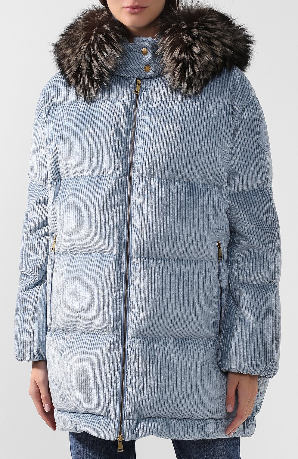 Вельветовый пуховик MONCLER, арт. D2-093-49907-20-549UA, фото 3