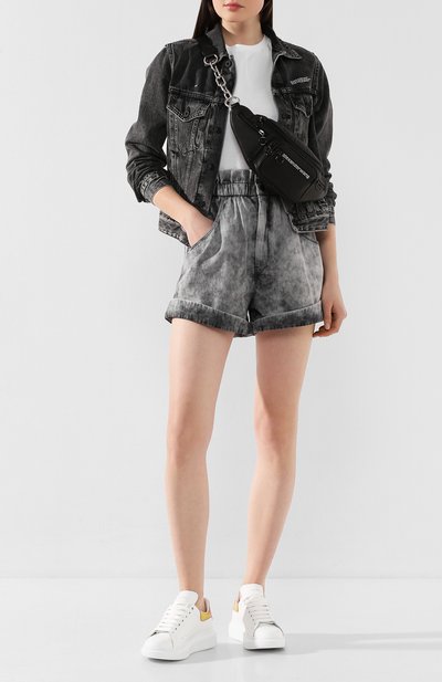 Кожаные кеды ALEXANDER MCQUEEN, арт. 621059/WHXMX, фото 2