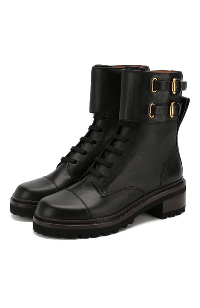 Кожаные ботинки SEE BY CHLOÉ, арт. SB33080A/10140, фото 1