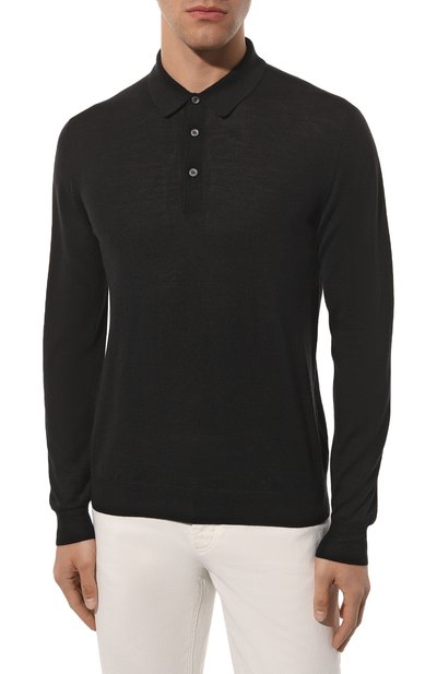 Поло из шерсти и шелка GRAN SASSO, арт. 57132/13190, фото 3