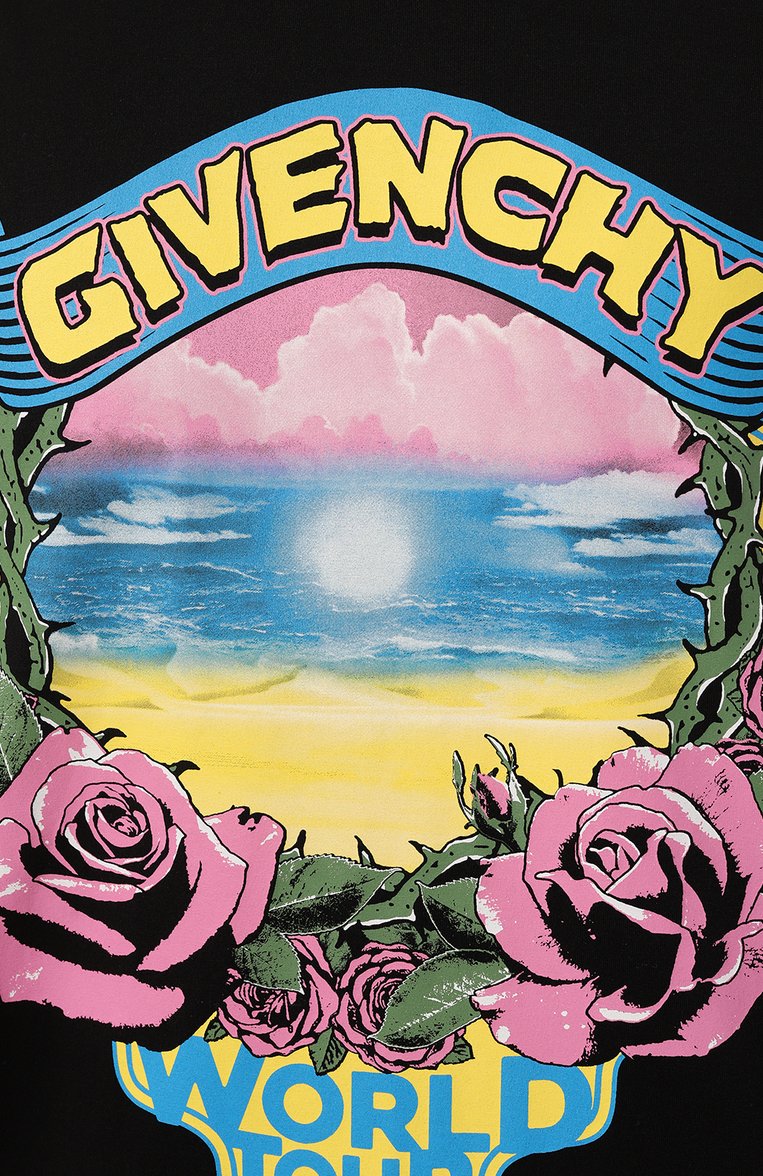 Мужская хлопковая футболка GIVENCHY черного цвета, арт. BM71JA3YJ7 | Фото 5 (Длина (для топов): Стандартные; Материал внешний: Хлопок; Рукава: Короткие; Принт: С принтом; Стили: Кэжуэл; Мужское Кросс-КТ: Футболка-одежда; Кросс-КТ: Джерси)