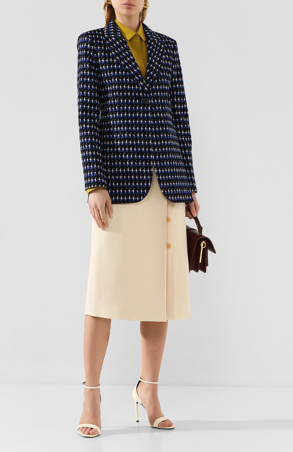 Хлопковый жакет VICTORIA BECKHAM черного цвета по цене 139500 руб., арт. 1120WJK000709B, фото 2 Хлопковый жакет VICTORIA BECKHAM, арт. 1120WJK000709B, фото 2