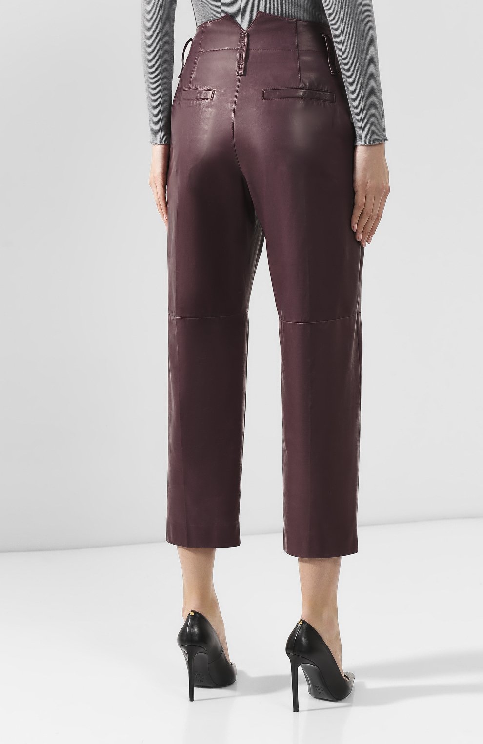 Кожаные брюки BRUNELLO CUCINELLI, арт. M0TANP7133, фото 4