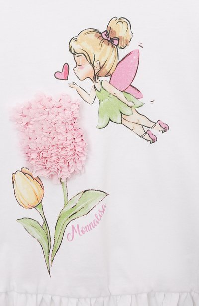 Хлопковая футболка MONNALISA, арт. 39A601., фото 3