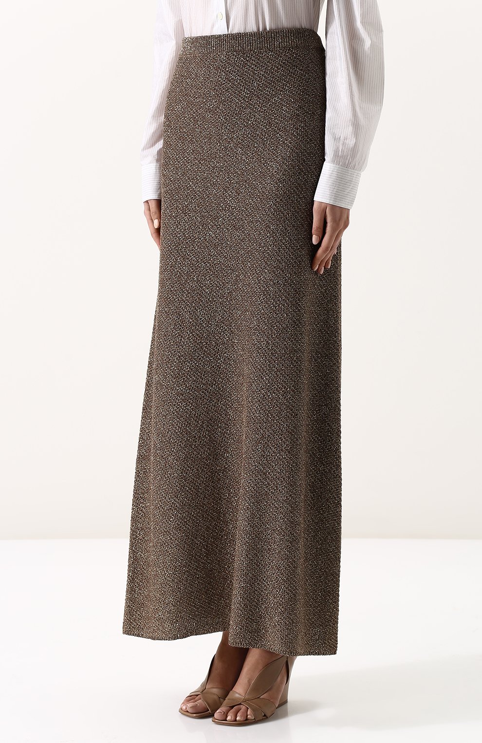 Расклешенная юбка-макси из вискозы DRIES VAN NOTEN, арт. 181-11286-5721, фото 3