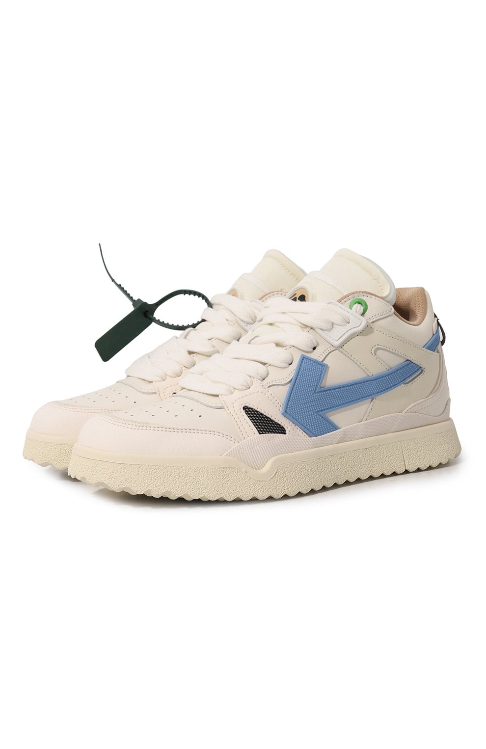 Кожаные кеды sponge OFF-WHITE, арт. 0MIA234F22LEA0010440, фото 1