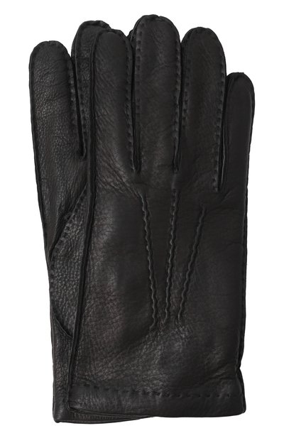 Мужские кожаные перчатки MVST, арт. SG02/321BM 4010/DEER CASH LINED
