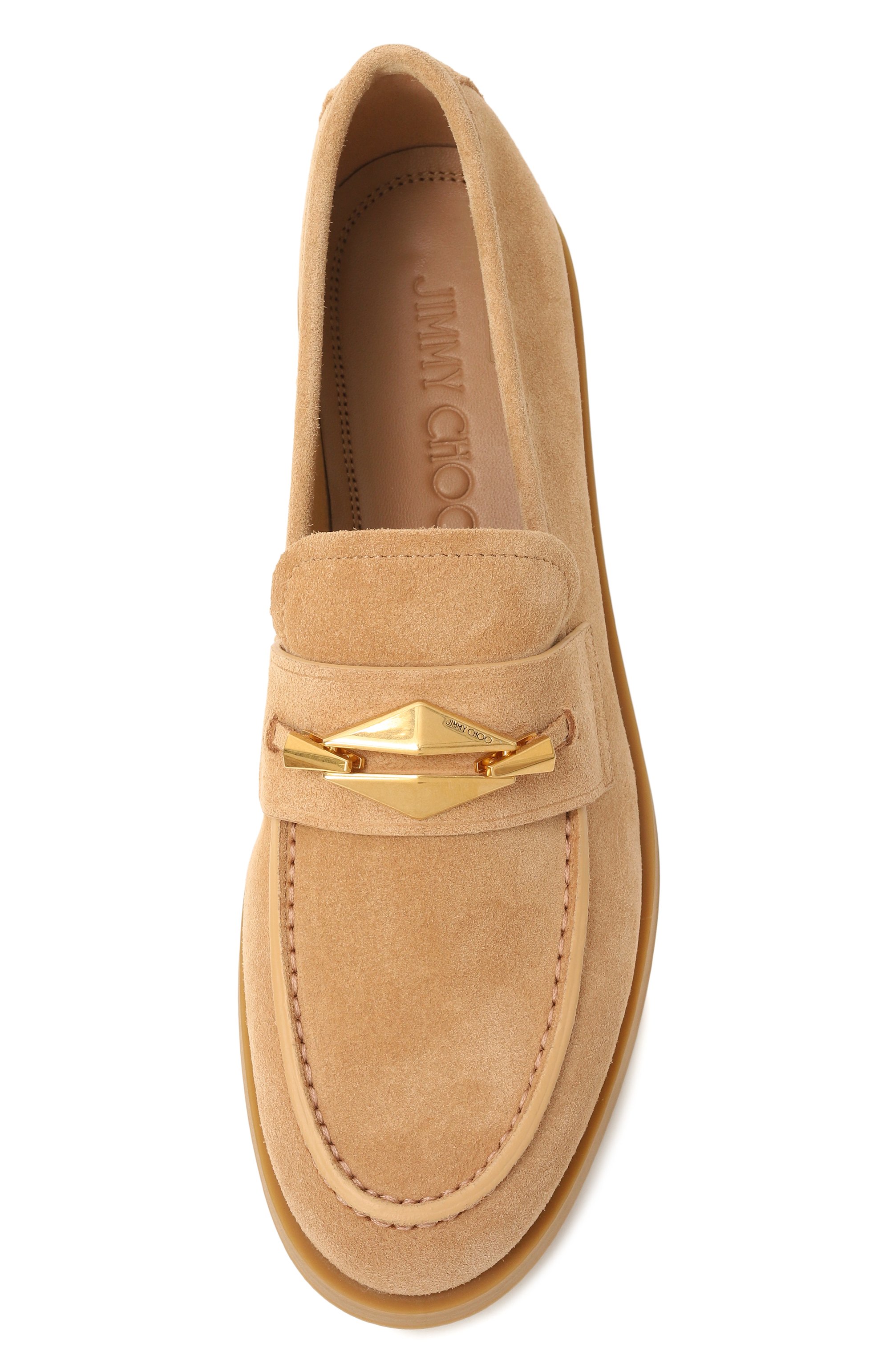 Замшевые лоферы maddie diamond JIMMY CHOO, арт. KDU/F.R0_5R_MY/85/MADDIE, фото 6