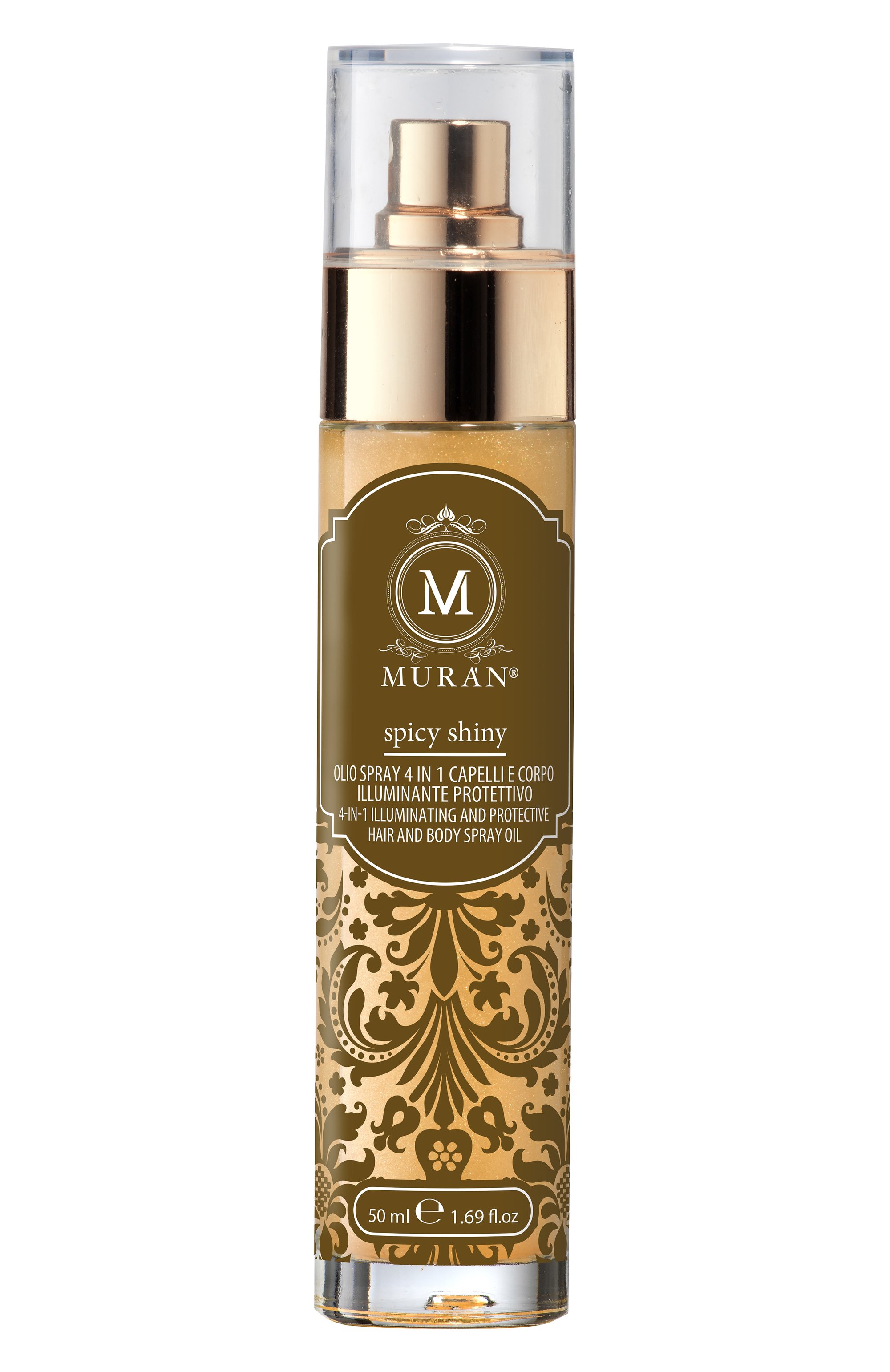 Восстанавливающий спрей-иллюминация для волос и тела spicy shiny (50ml) MURAN, арт. 0803173185938, фото 1