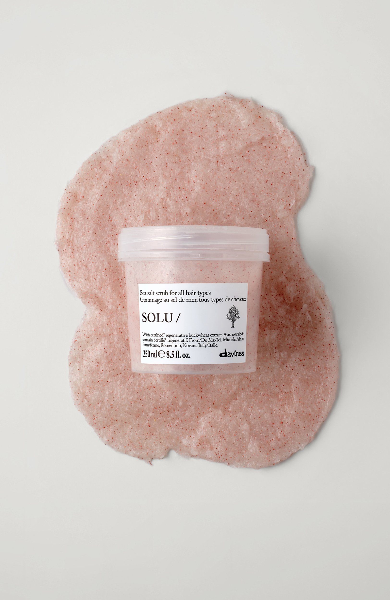 Скраб с морской солью для всех типов волос solu (250ml) DAVINES, арт. 70015, фото 2