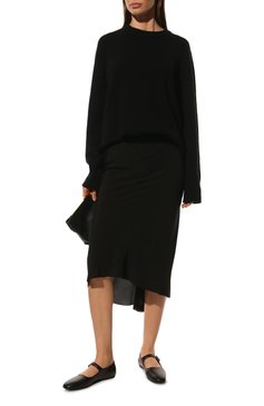 Женская юбка RICK OWENS черного цвета, арт. RP01B4343/CC | Фото 2 (Материал внешний: Синтетический материал, Шелк; Длина Ж (юбки, платья, шорты): Миди; Женское Кросс-КТ: Юбка-одежда; Стили: Кэжуэл; Региональные ограничения белый список (Axapta Mercury): Не проставлено)