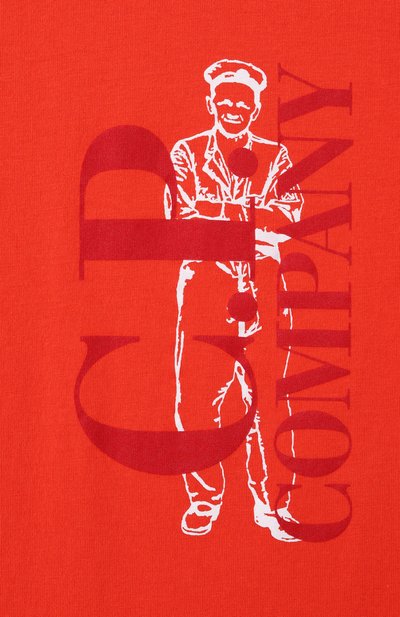 Хлопковая футболка C.P. COMPANY, арт. CNM00L/LAA17/4-8, фото 3