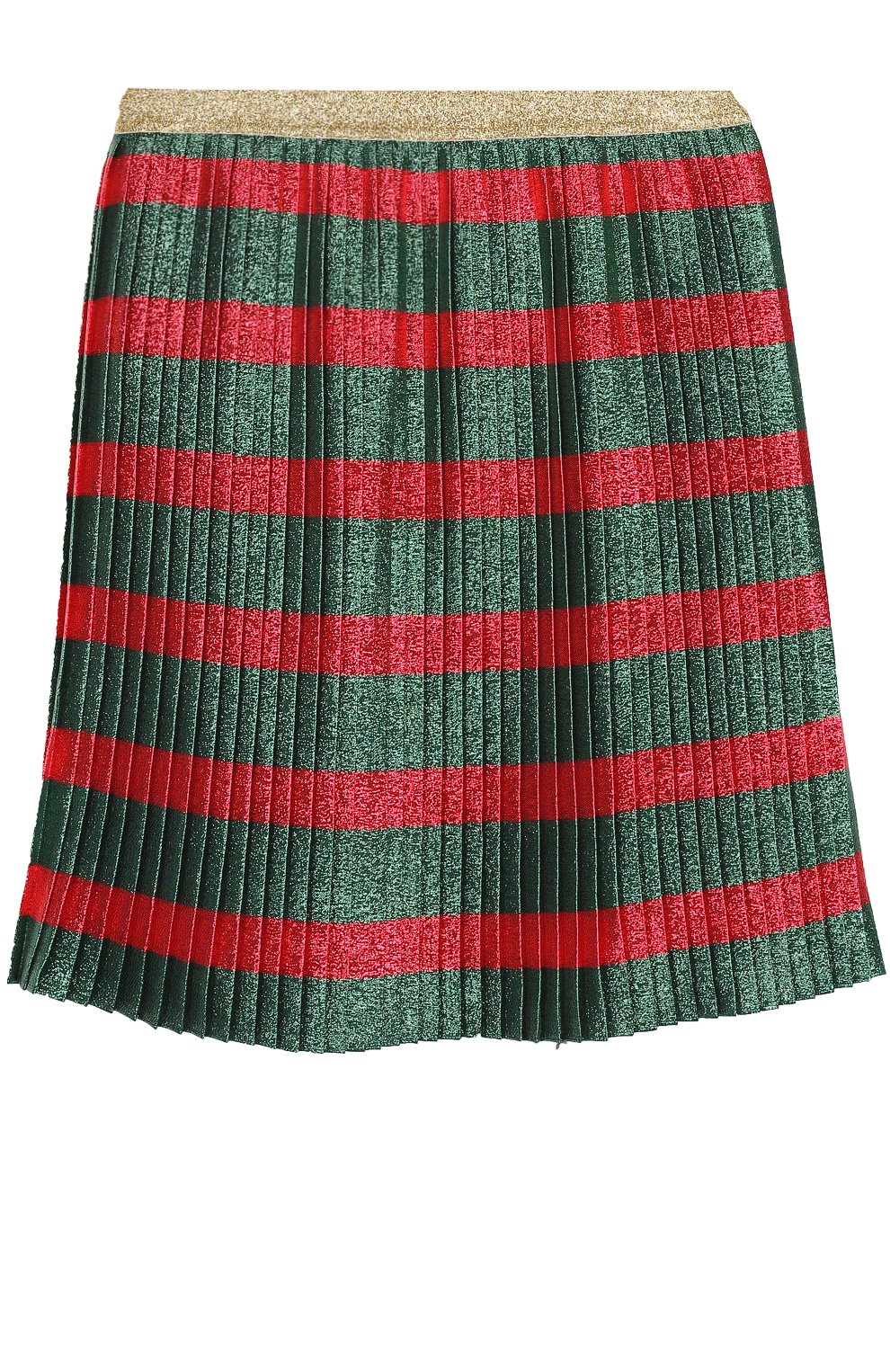 Плиссированная юбка с принтом и металлизированной отделкой GUCCI, арт. 465932/ZB363, фото 2