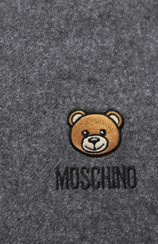 Шерстяной шарф Moschino 50124/M5783 Серый  50124/M5783 Фото 3