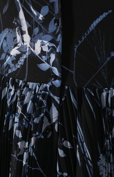 Платье с принтом SARA ROKA темно-синего цвета по цене 77700 руб., арт. T0SCA90 33/FW19-38, фото 5 Платье с принтом SARA ROKA, арт. T0SCA90 33/FW19-38, фото 5