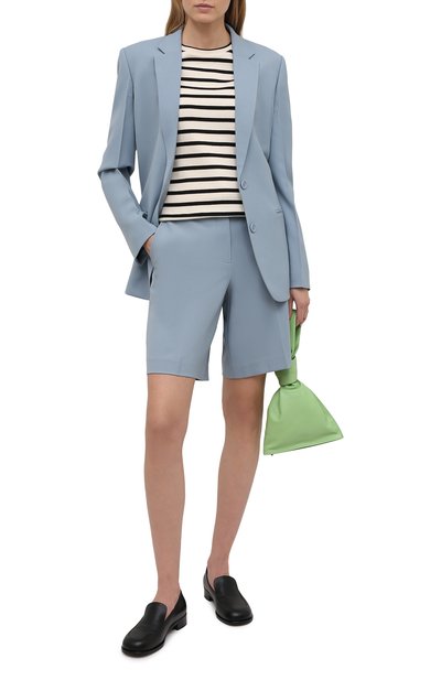 Жакет HELMUT LANG голубого цвета по цене 51950 руб., арт. L01HW102, фото 2 Жакет HELMUT LANG, арт. L01HW102, фото 2