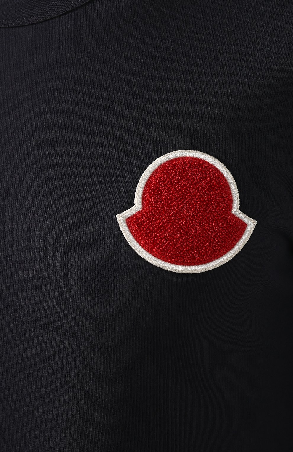 Хлопковый лонгслив MONCLER темно-синего цвета по цене 15700 руб., арт. E1-091-80406-00-8390T, фото 5 Хлопковый лонгслив MONCLER, арт. E1-091-80406-00-8390T, фото 5