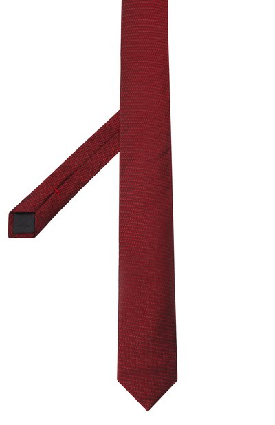 Шелковый галстук HUGO красного цвета по цене 8995 руб., арт. 50540112, фото 3 Шелковый галстук HUGO, арт. 50540112, фото 3