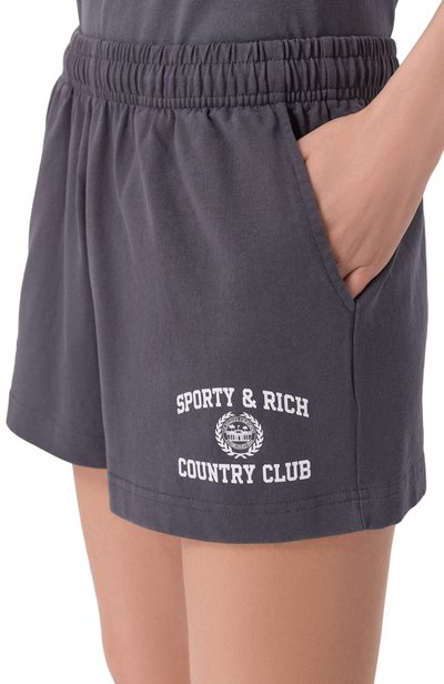 Хлопковые шорты SPORTY AND RICH, арт. SH037711218GY25, фото 5