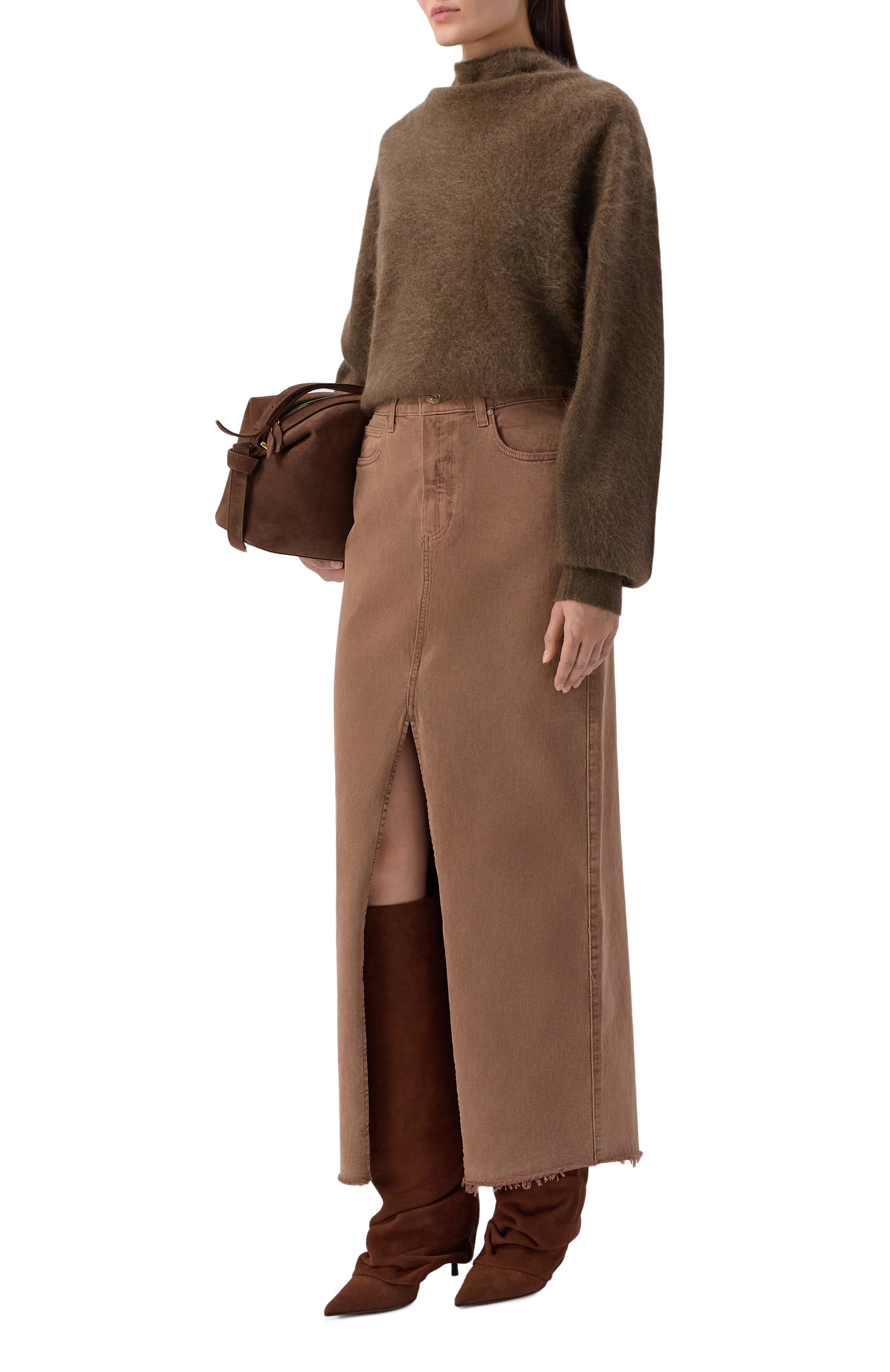 Джинсовая юбка angela PAIGE коричневого цвета по цене 47600 руб., арт. 7348208-C197, фото 2 Джинсовая юбка angela PAIGE, арт. 7348208-C197, фото 2