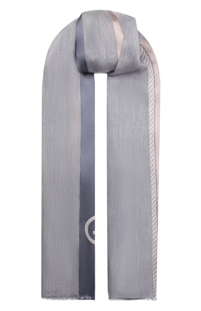 Мужской шарф из шелка и вискозы GIORGIO ARMANI, арт. GM002974/AF24220