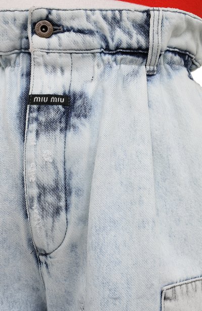 Джинсовые шорты MIU MIU, арт. GWP366-1S94-F0013, фото 5