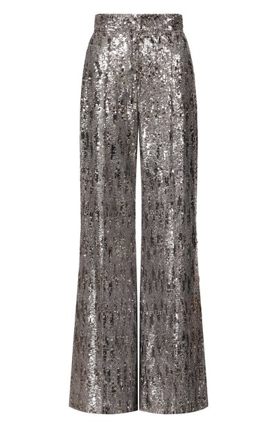 Женские брюки с отделкой пайетками ELIE SAAB, арт. P0005NP25/PA009