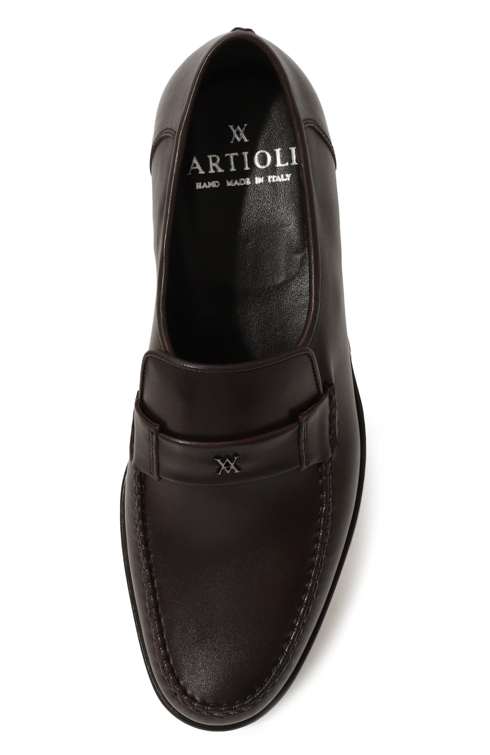 Кожаные лоферы ARTIOLI, арт. 885/GUANT0 CALF/FABRIC U4, фото 6