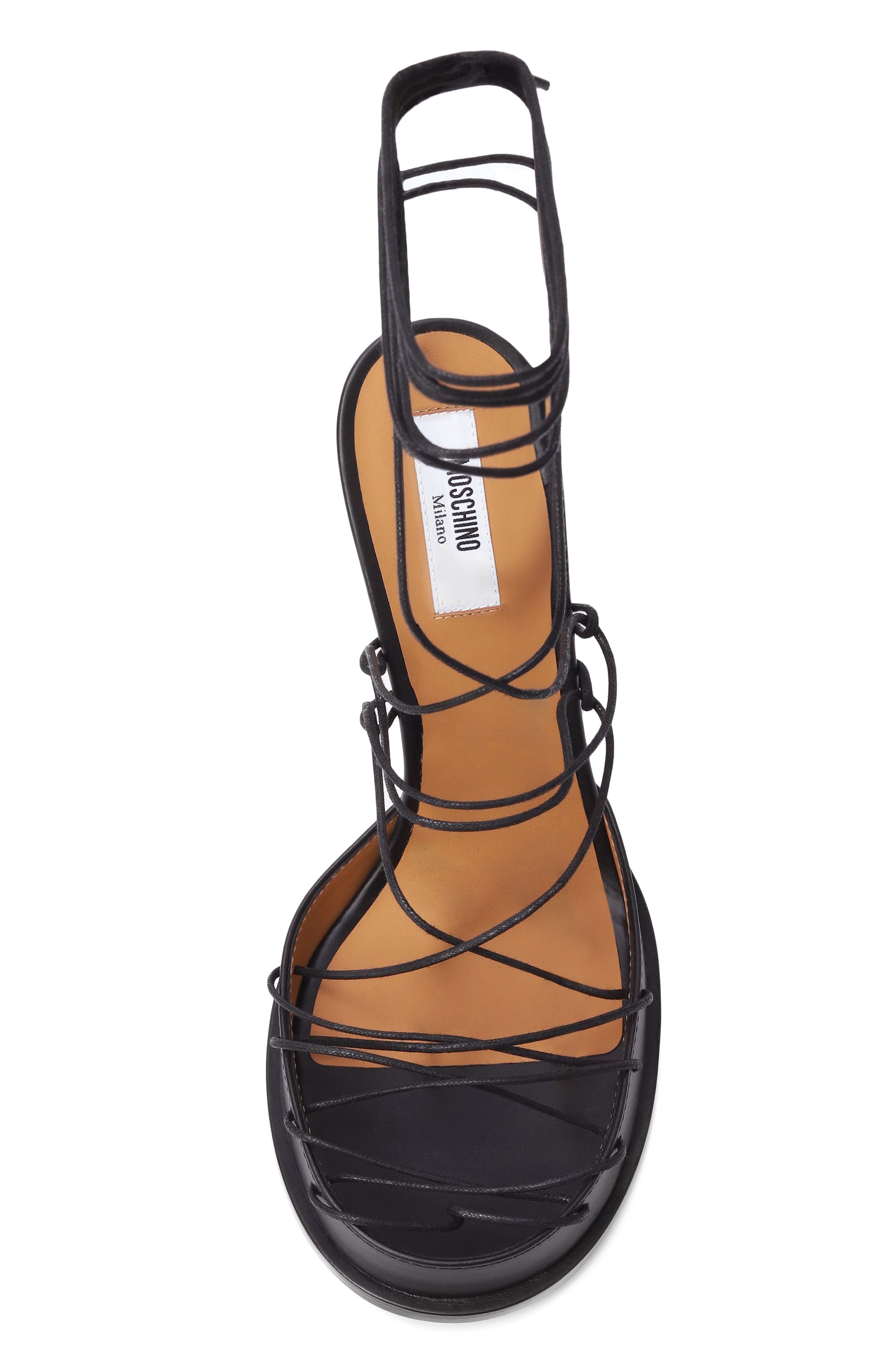 Кожаные босоножки MOSCHINO, арт. MA1604AC10/MF0, фото 6