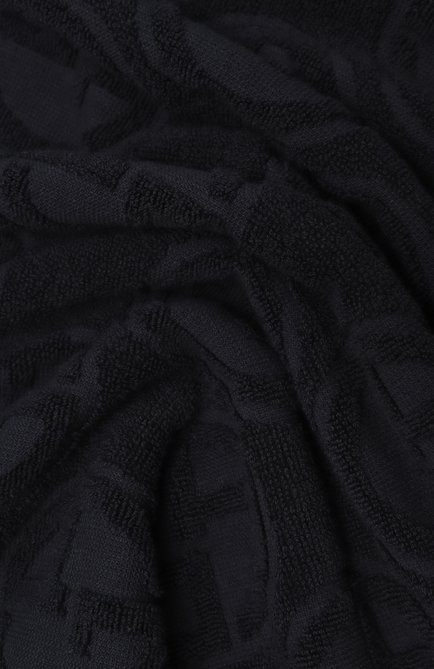 Мужские хлопковое полотенце GIORGIO ARMANI темно-синего цвета, арт. GM000830/AF16510 | Фото 2 (Материал: Хлопок, Текстиль; Материал сплава: Проставлено; Нос: Не проставлено)