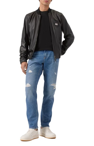 Мужская хлопковый лонгслив DOLCE & GABBANA, арт. G8SX5T/FU7EQ