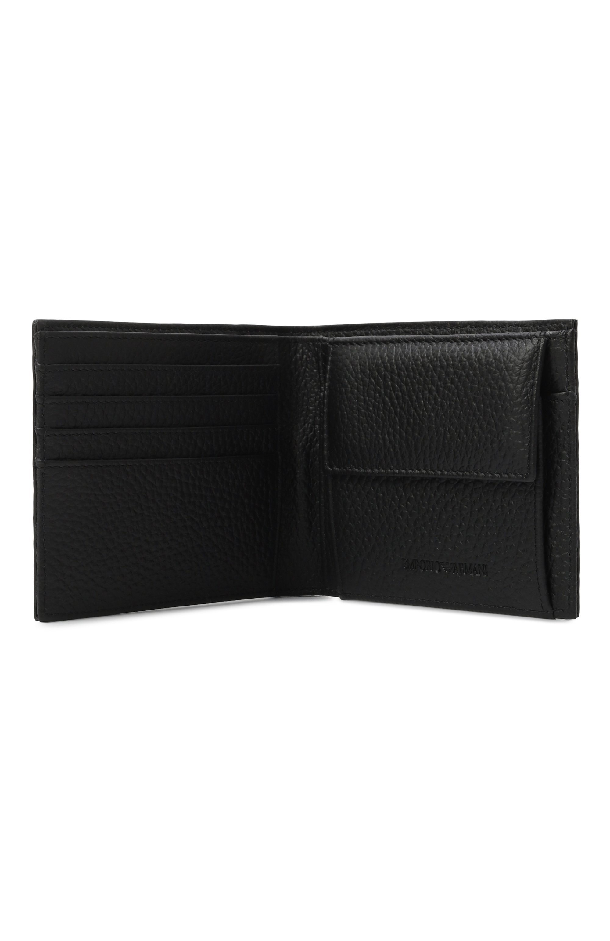 Кожаное портмоне EMPORIO ARMANI черного цвета по цене 22900 руб., арт. EM001741/AF14774, фото 3 Кожаное портмоне EMPORIO ARMANI, арт. EM001741/AF14774, фото 3