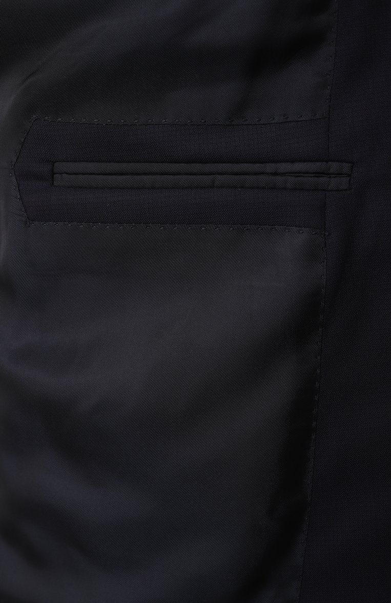 Мужской шерстяной костюм ZEGNA темно-синего цвета, арт. 221225/C22571 | Фото 9 (Материал внешний: Шерсть; Рукава: Длинные; Драгоценные камни: Проставлено; Материал сплава: Проставлено; Стили: Классический; Костюмы М: Однобортный)