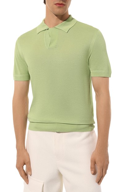 Поло из вискозы и шелка TOM FORD, арт. YMV004/KPS005, фото 3