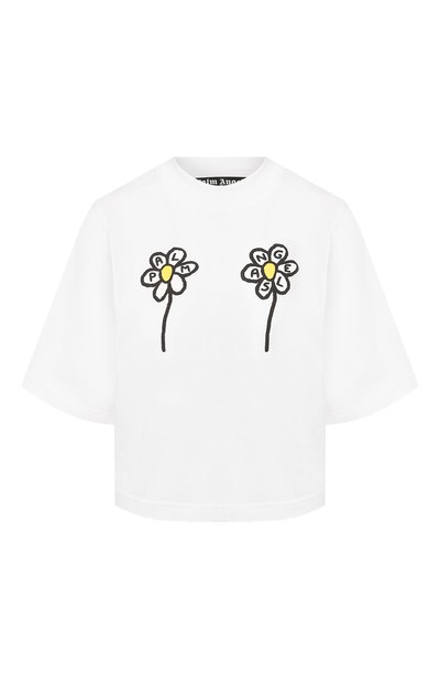 Женская хлопковая футболка PALM ANGELS, арт. PWAA020S20JER0050210