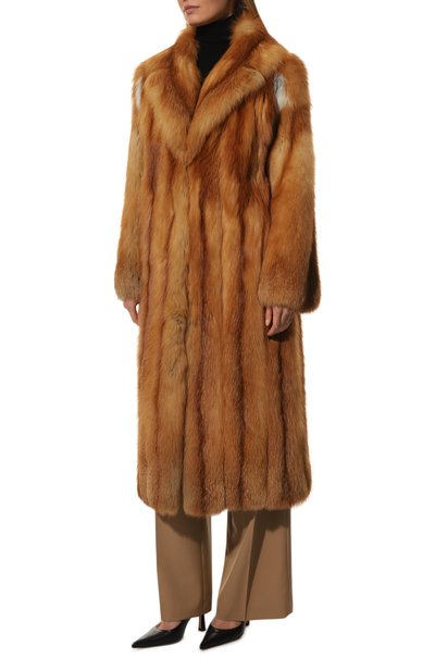 Шуба из меха лисы GIULIA GURMAN коричневого цвета по цене 674160 руб., арт. 717242125, фото 3 Шуба из меха лисы GIULIA GURMAN, арт. 717242125, фото 3