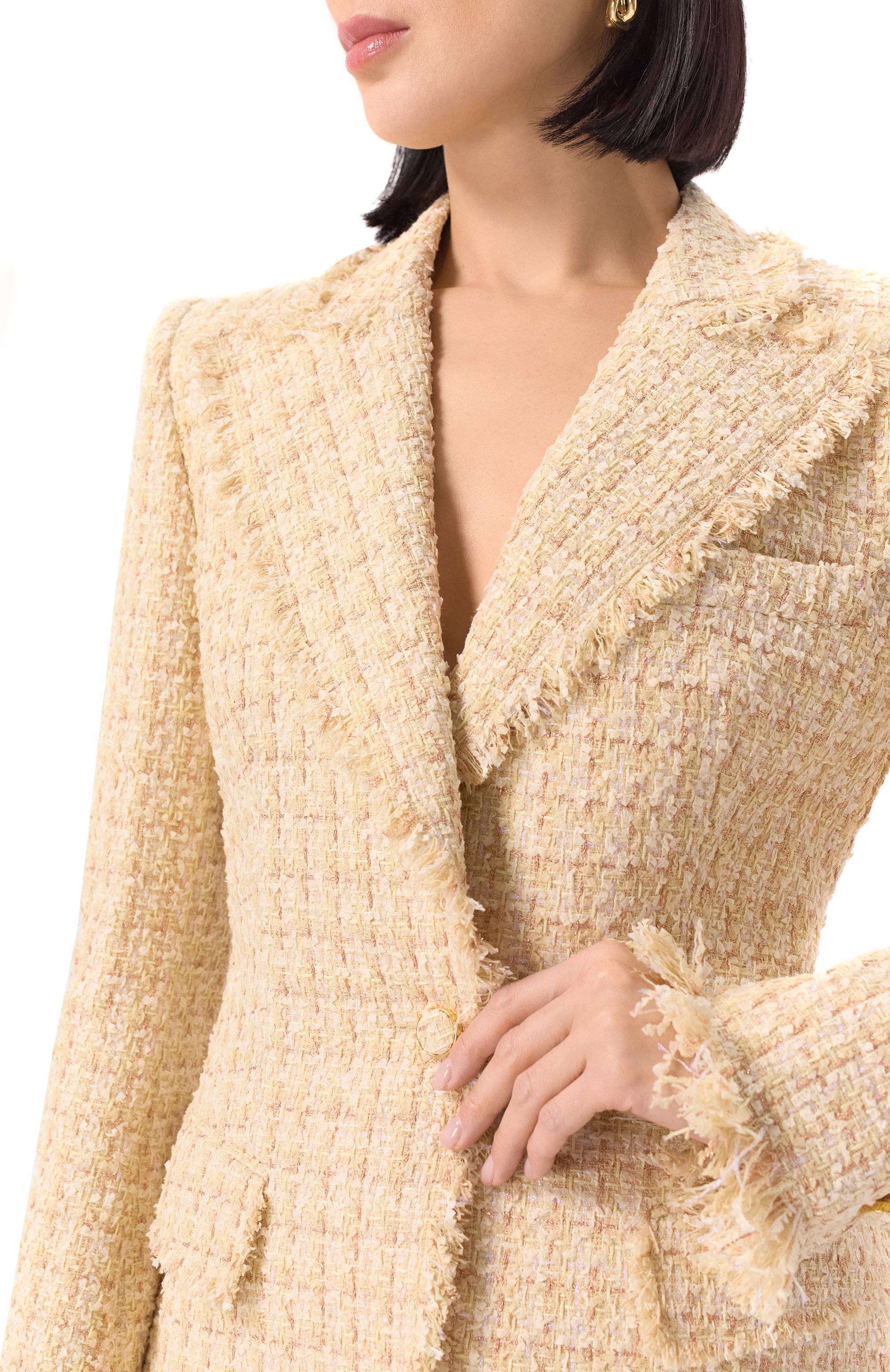 Твидовый жакет GIUSEPPE DI MORABITO, арт. 04SSJA119 04429, фото 5