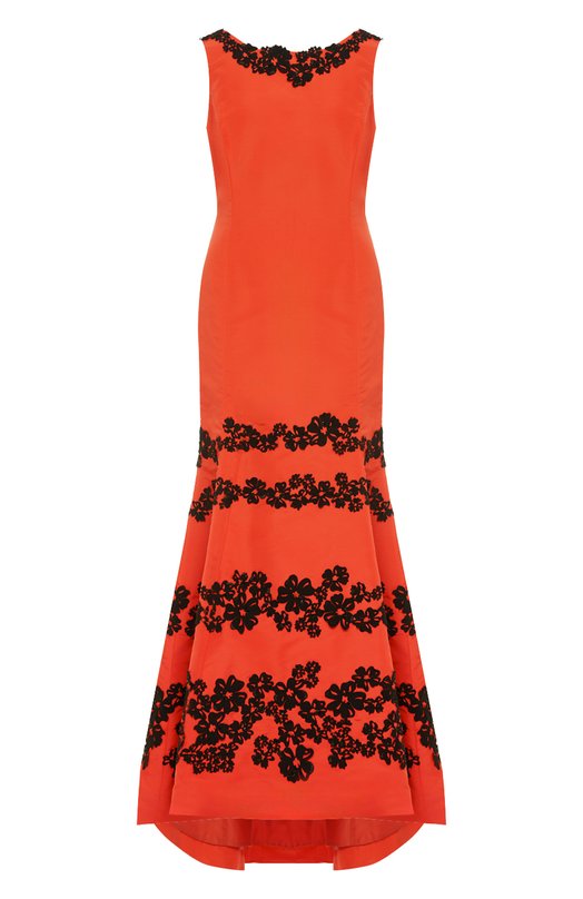 

Шелковое платье Oscar de la Renta, Розовый