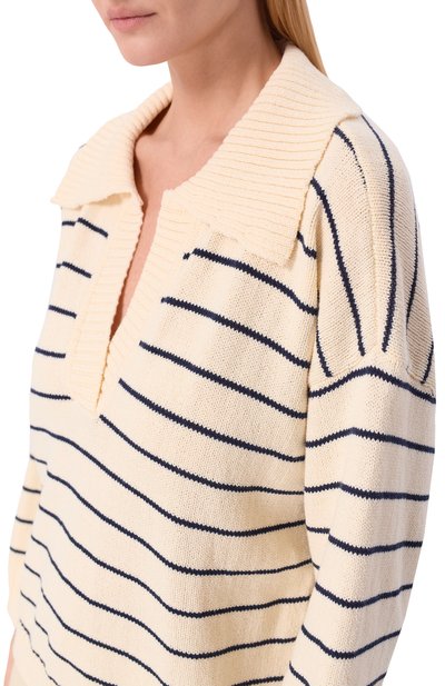 Хлопковый свитер FRAME DENIM, арт. WS26KSW014/THE STRIPED EASY PULL0VER, фото 5