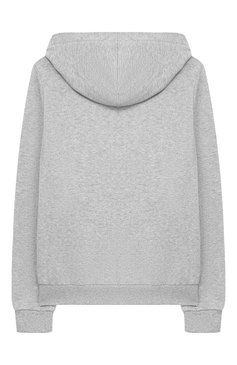 Детский хлопковый кардиган на молнии с капюшоном FENDI серого цвета, арт. JFH061/A4RA/10A-12A | Фото 2 (Рукава: Длинные; Материал внешний: Хлопок; Девочки Кросс-КТ: Кардиган-одежда; Драгоценные камни: Проставлено; Материал сплава: Проставлено)