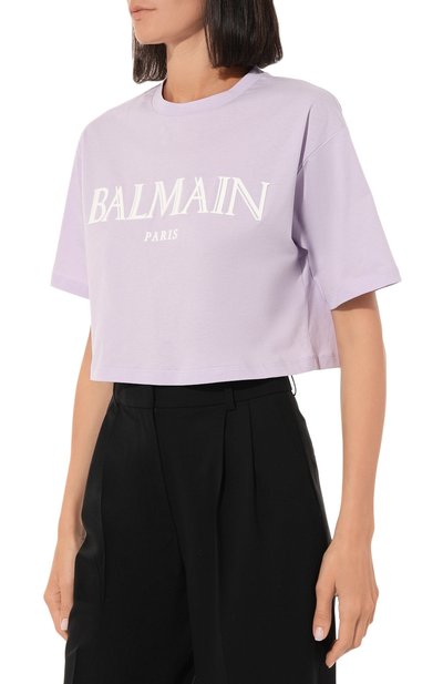 Хлопковая футболка BALMAIN, арт. AF0EE020BC27, фото 3