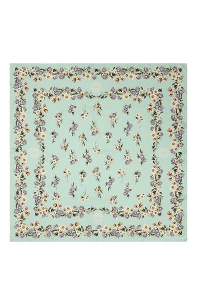 Шелковый платок ELIE SAAB зеленого цвета по цене 47350 руб., арт. SE9090SR687, фото 3 Шелковый платок ELIE SAAB, арт. SE9090SR687, фото 3