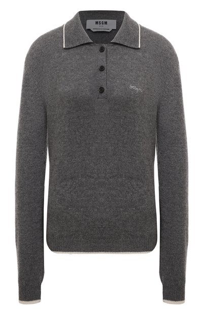 Поло из шерсти и кашемира MSGM, арт. 3741MDM219/247790, фото 1