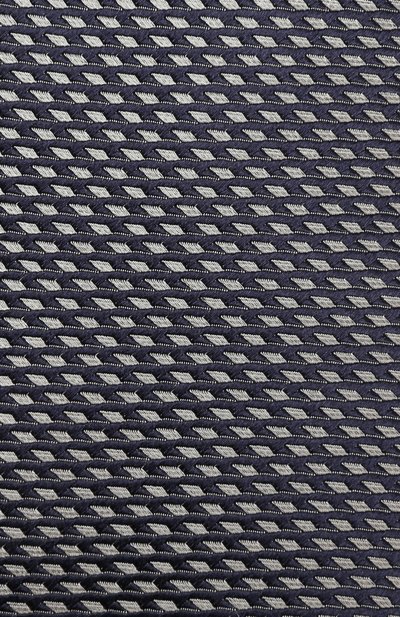 Шелковый галстук с узором ZEGNA синего цвета по цене 17950 руб., арт. Z9D661L8, фото 3 Шелковый галстук с узором ZEGNA, арт. Z9D661L8, фото 3