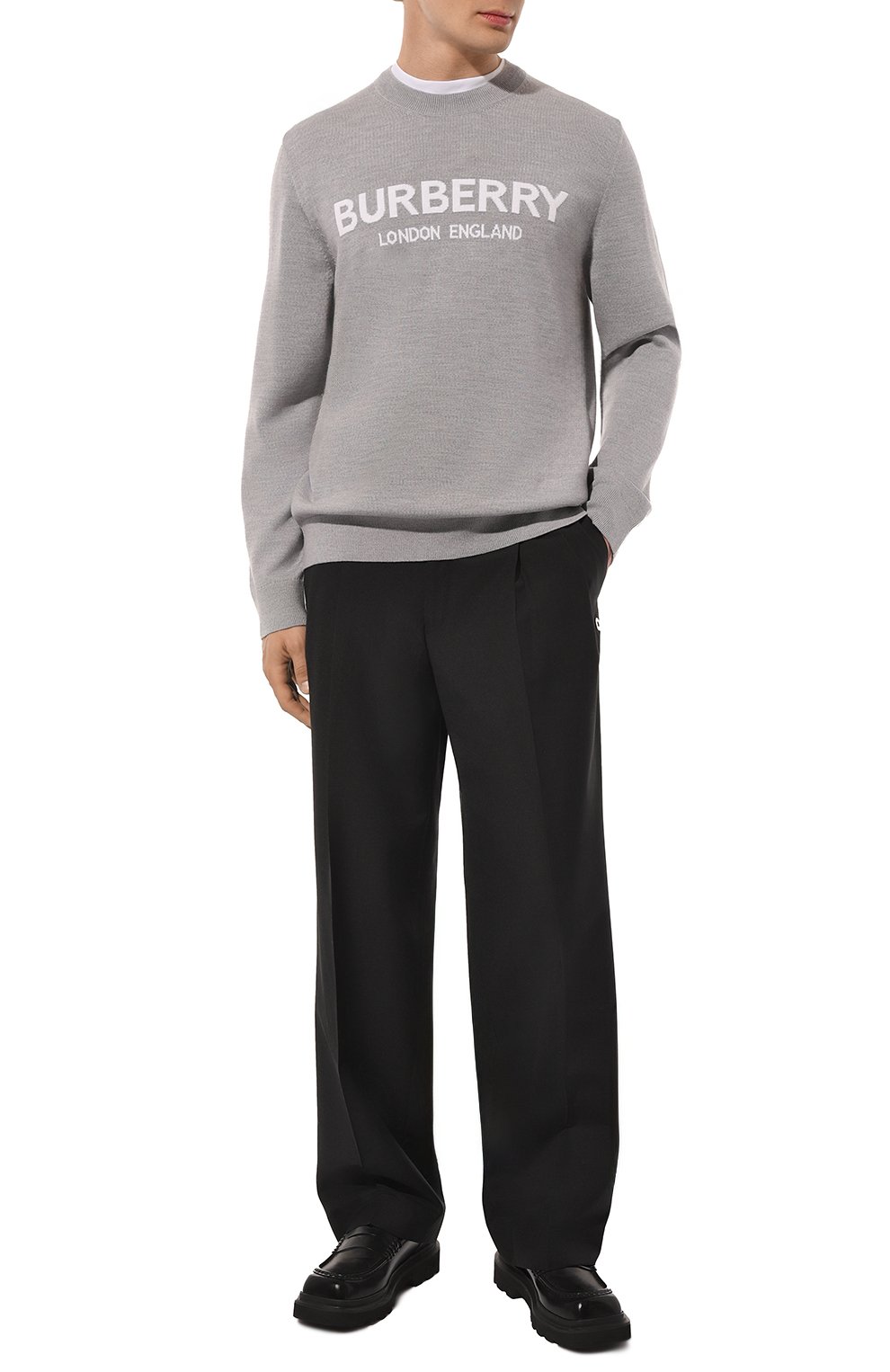 Шерстяной джемпер BURBERRY, арт. 8054897, фото 2