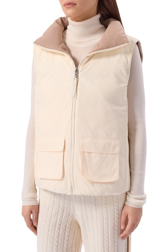 Пуховый жилет Freeage WW25.VS012.2003.102 Бежевый  WW25.VS012.2003.102 Фото 6
