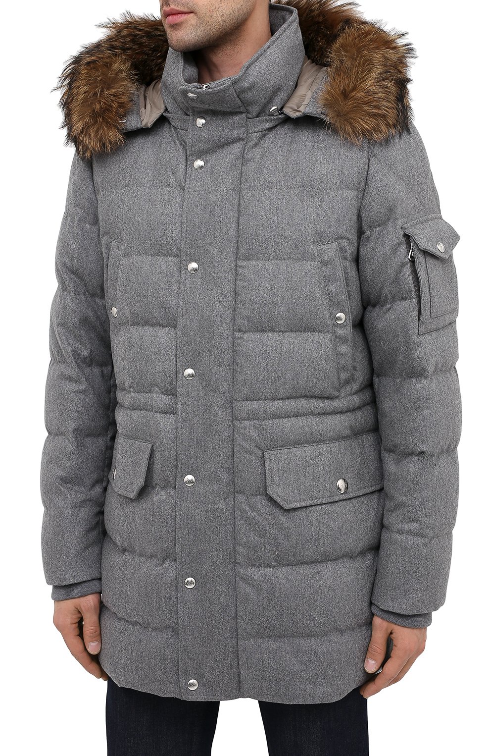 Утепленная парка на молнии с капюшоном MONCLER, арт. D2-091-42387-20-549TT, фото 3