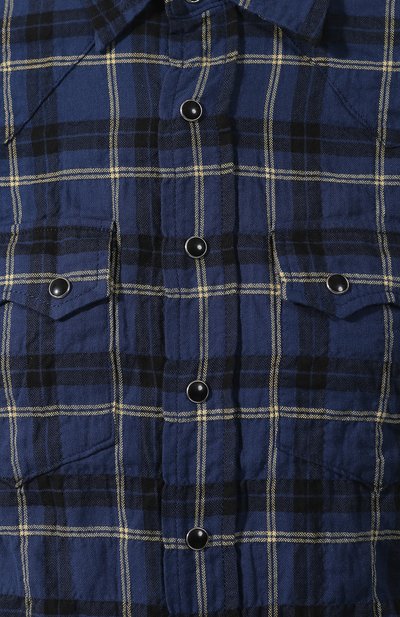 Хлопковая рубашка SAINT LAURENT, арт. 551225/Y954U, фото 5